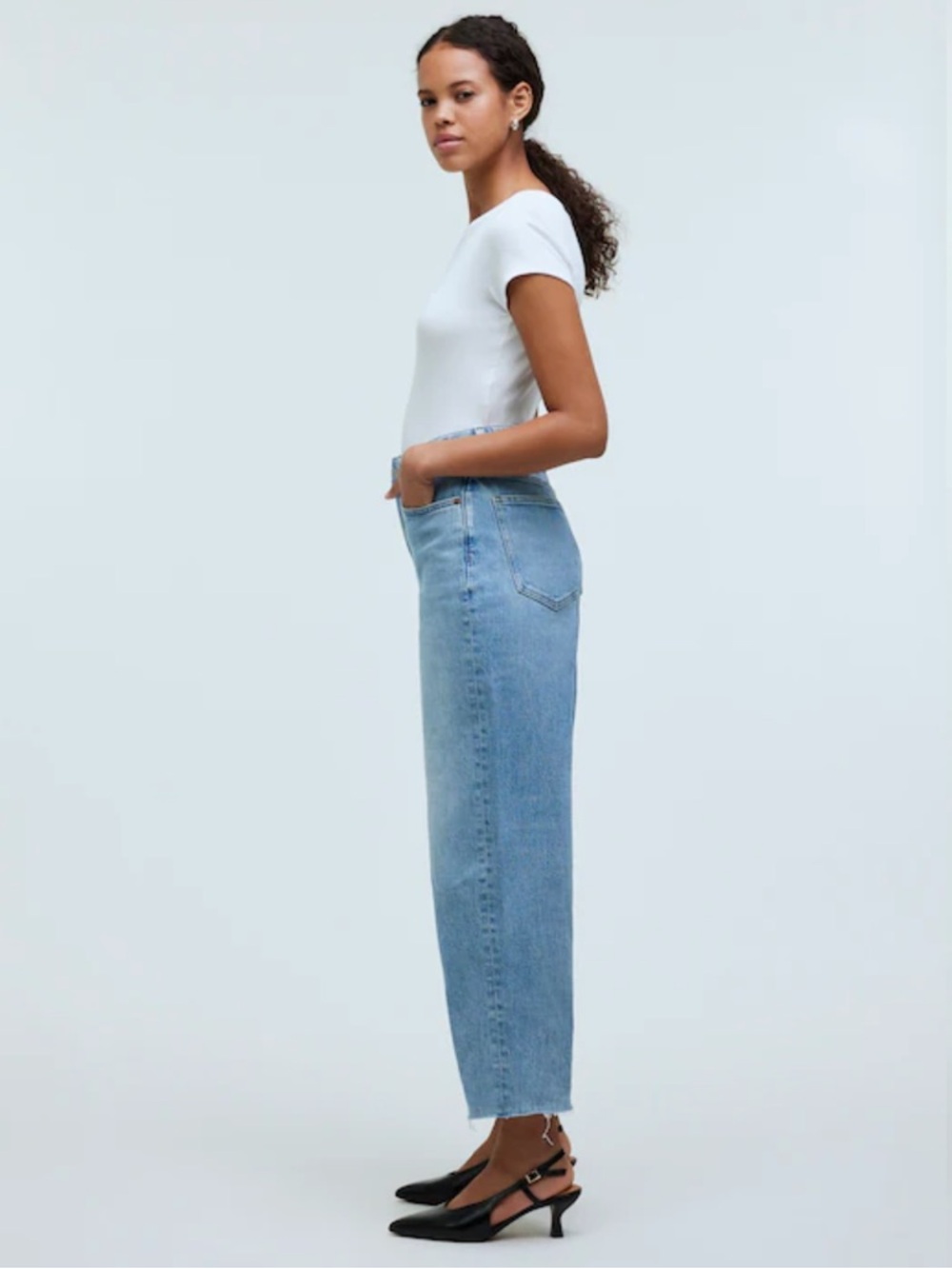 Madewell The Curvy Perfect Vintage Wide Leg Crop Jeans - Picture 2 of 8